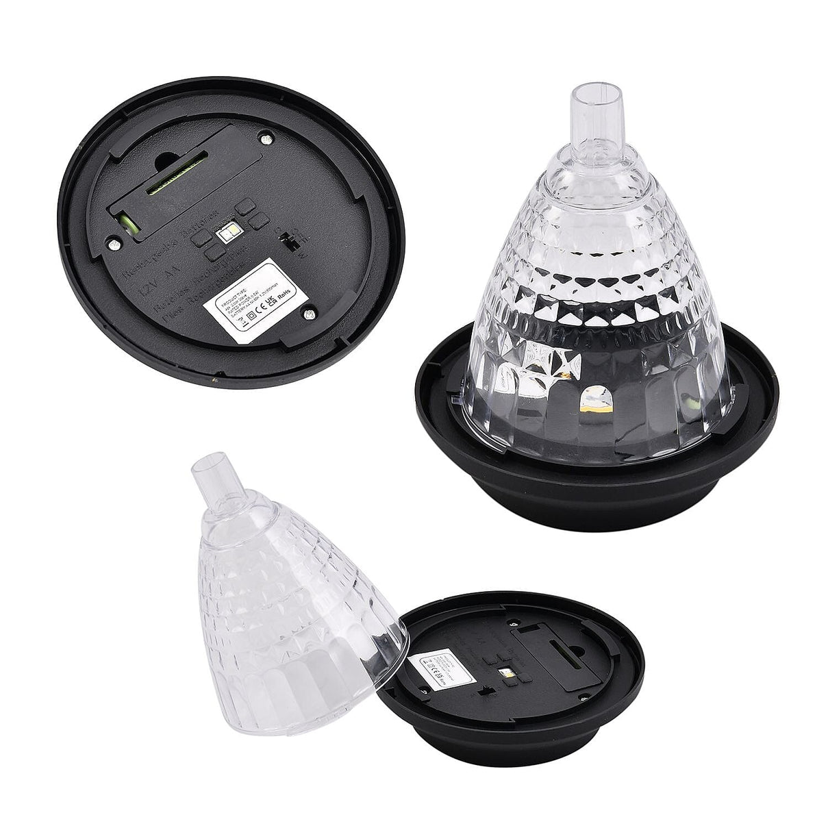 Set of 4 - Stunning Reflection LED Solar Garden Lights with White and Colour Changing Modes 7259114 4
