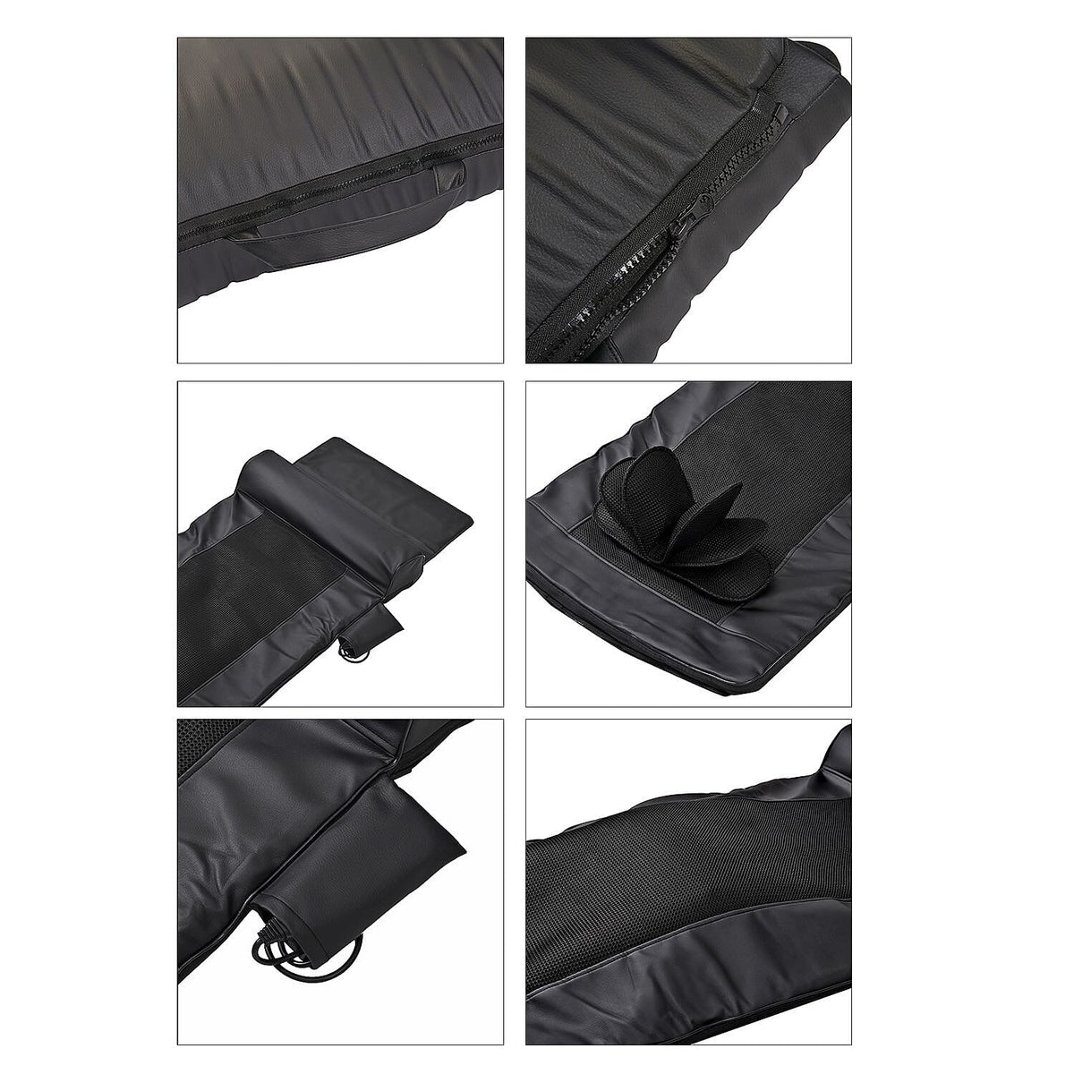 Air Compression Massage Mat with Stretch, Release, Relax Modes - Black (24W, DC12V  2A) 7266859 6