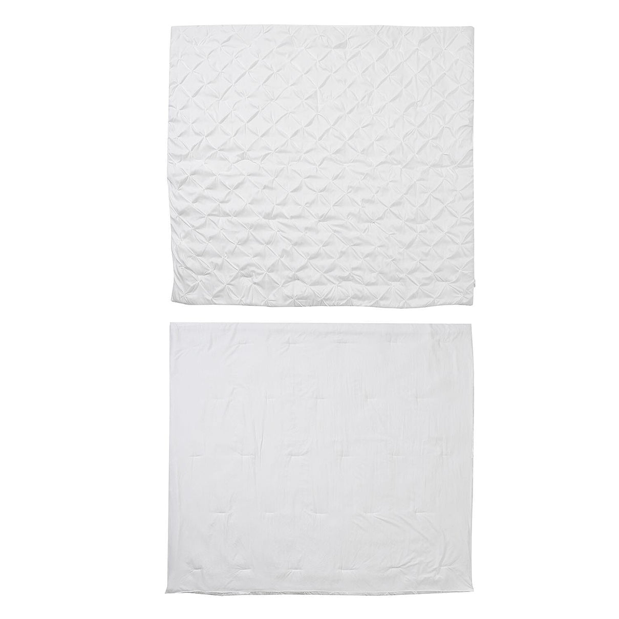 Oxford Closeout - 3 Piece Set - Pleated Comforter with 2 Pillow Cases  - White 7283123 4