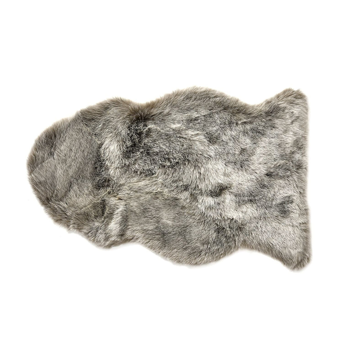 Faux Fur Patterned Rug - Doormat - Light Coffee 7388881 1