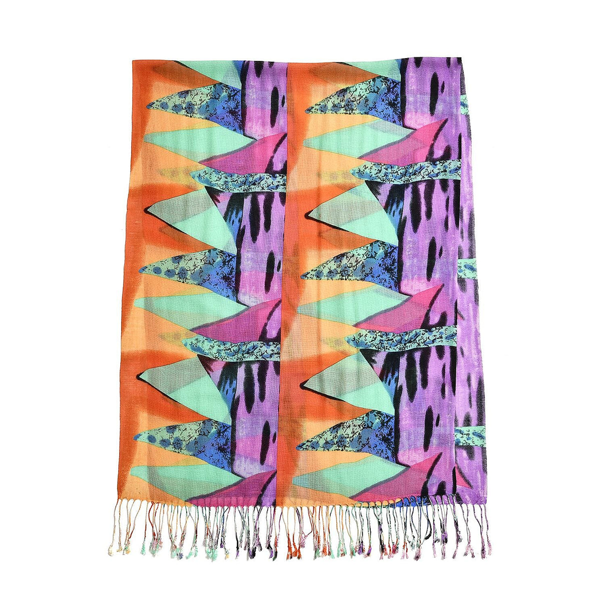 LA MAREY Dot Pattern 100% Merino Woolen Scarf (One Size,175x65 cm) - Multi 7390241 3