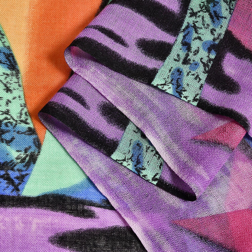 LA MAREY Dot Pattern 100% Merino Woolen Scarf (One Size,175x65 cm) - Multi