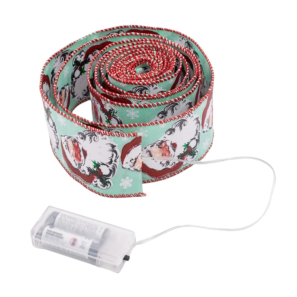 Light Up Christmas Printed Ribbon (Length-3m) - Blue &amp; Red 7551723 0