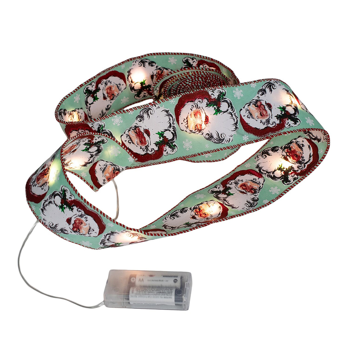 Light Up Christmas Printed Ribbon (Length-3m) - Blue &amp; Red 7551723 2
