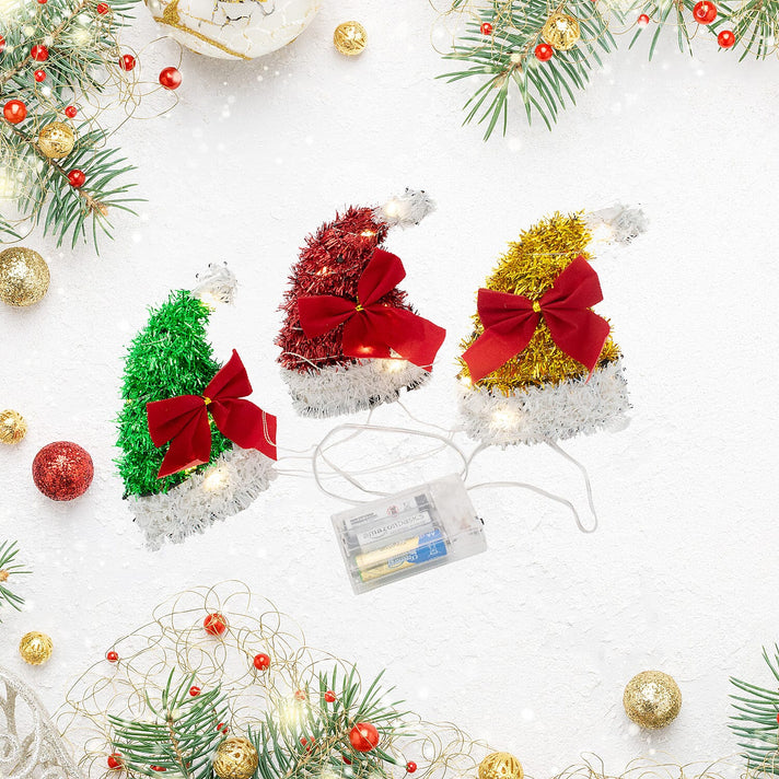 Set of 3 Stocking Christmas Lights (Battery Operated) - Multi 7551891 2
