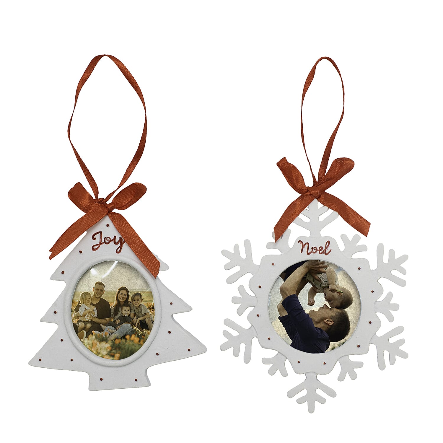 Set of 2 hanging photo frame ornament 7558179 0