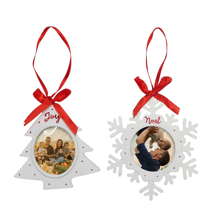 Set of 2 hanging photo frame ornament 7558179 1
