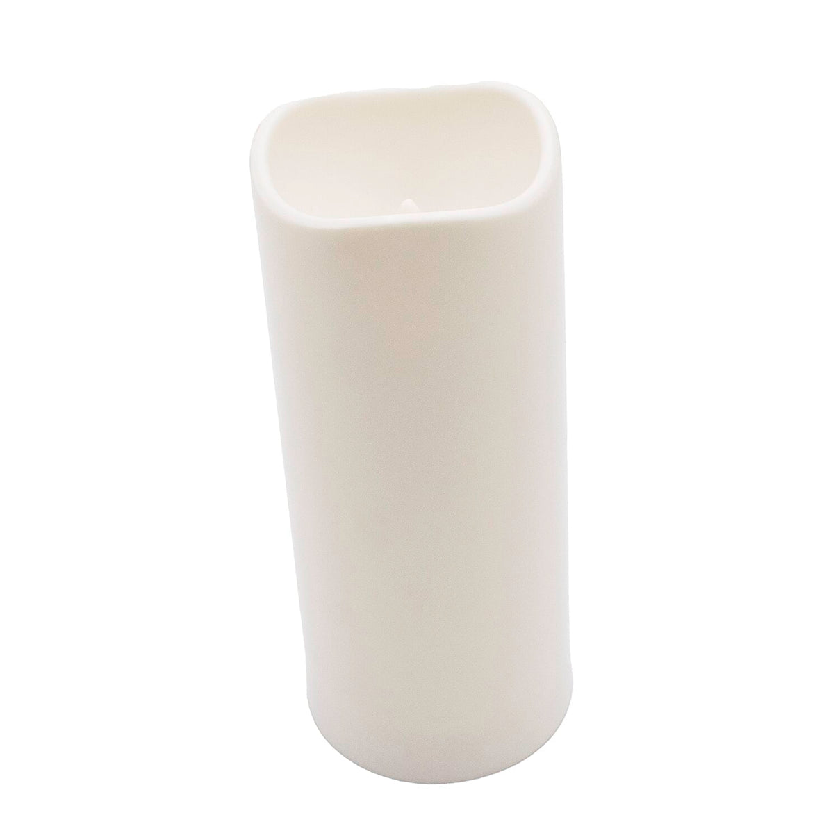 Set of 3 Colour changing LED White plastic Candles 7559146 1