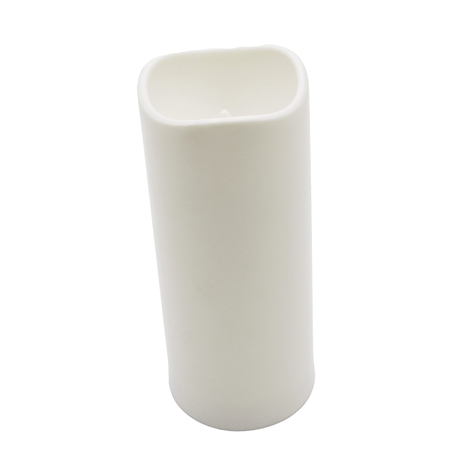 Set of 3 Colour changing LED White plastic Candles 7559146 1