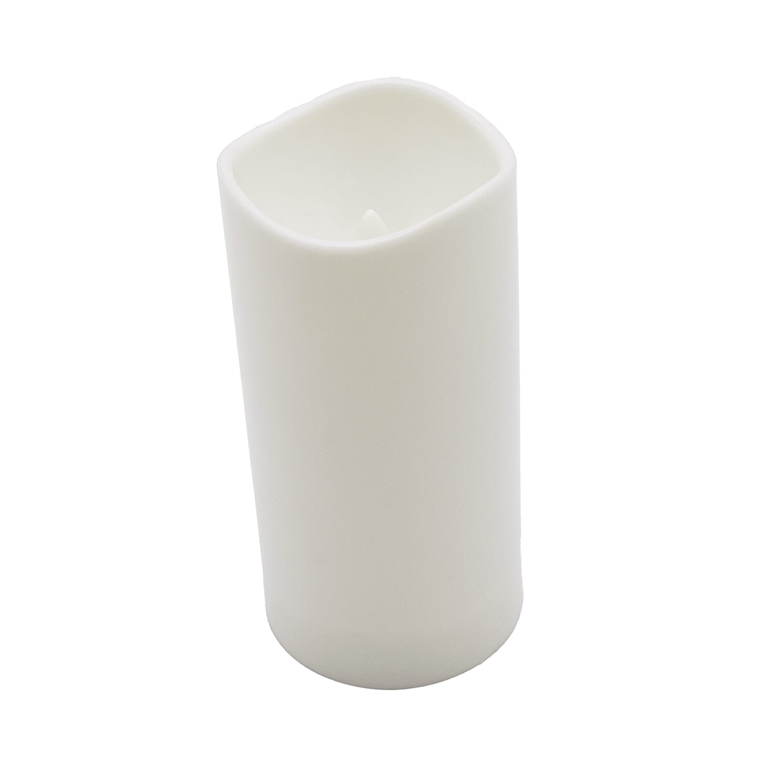 Set of 3 Colour changing LED White plastic Candles 7559146 2
