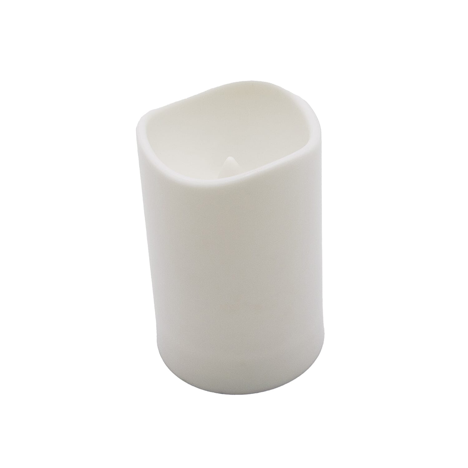 Set of 3 Colour changing LED White plastic Candles 7559146 3