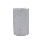 Black Friday  Deal - Set of 2 LED Glittered Wax Candles - Silver