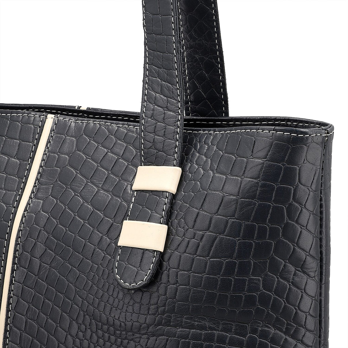 Crocodile Pattern Embossed Tote Bag 7562156 10