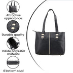 100% Genuine Leather Crocodile Embossed Tote Bag - Navy