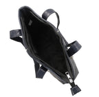 100% Genuine Leather Crocodile Embossed Tote Bag - Navy