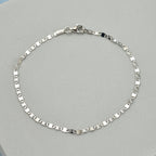 Designer Inspired - Italian Made Sterling Silver  Bracelet (Size - 7.5)