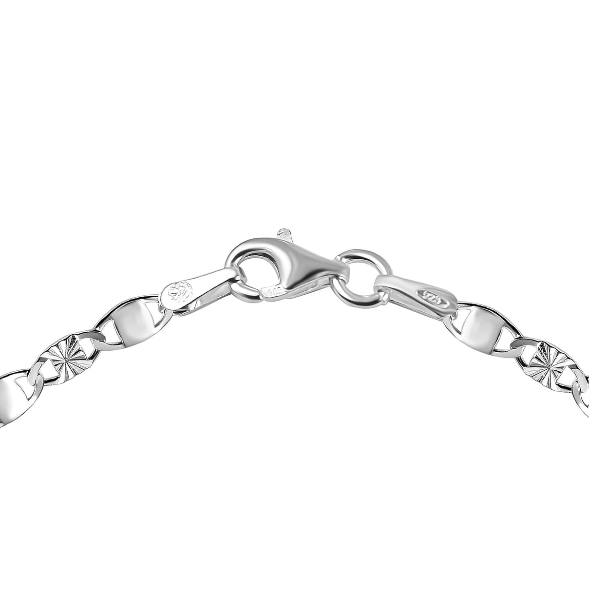 Designer Inspired - Italian Made Sterling Siler Fancy Bracelet (Size - 7.5) 7567226 3