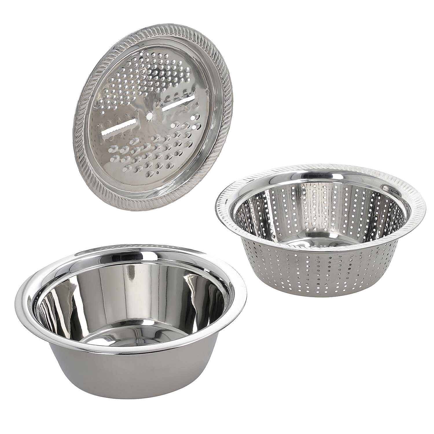 Versatile Multifunctional Basin Set 3 Stainless Steel 7570299 0