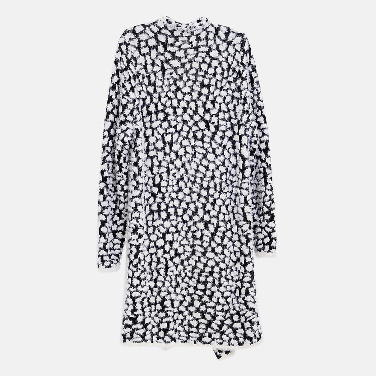 Tamsy Patterned Long Cardigan 7575466 1