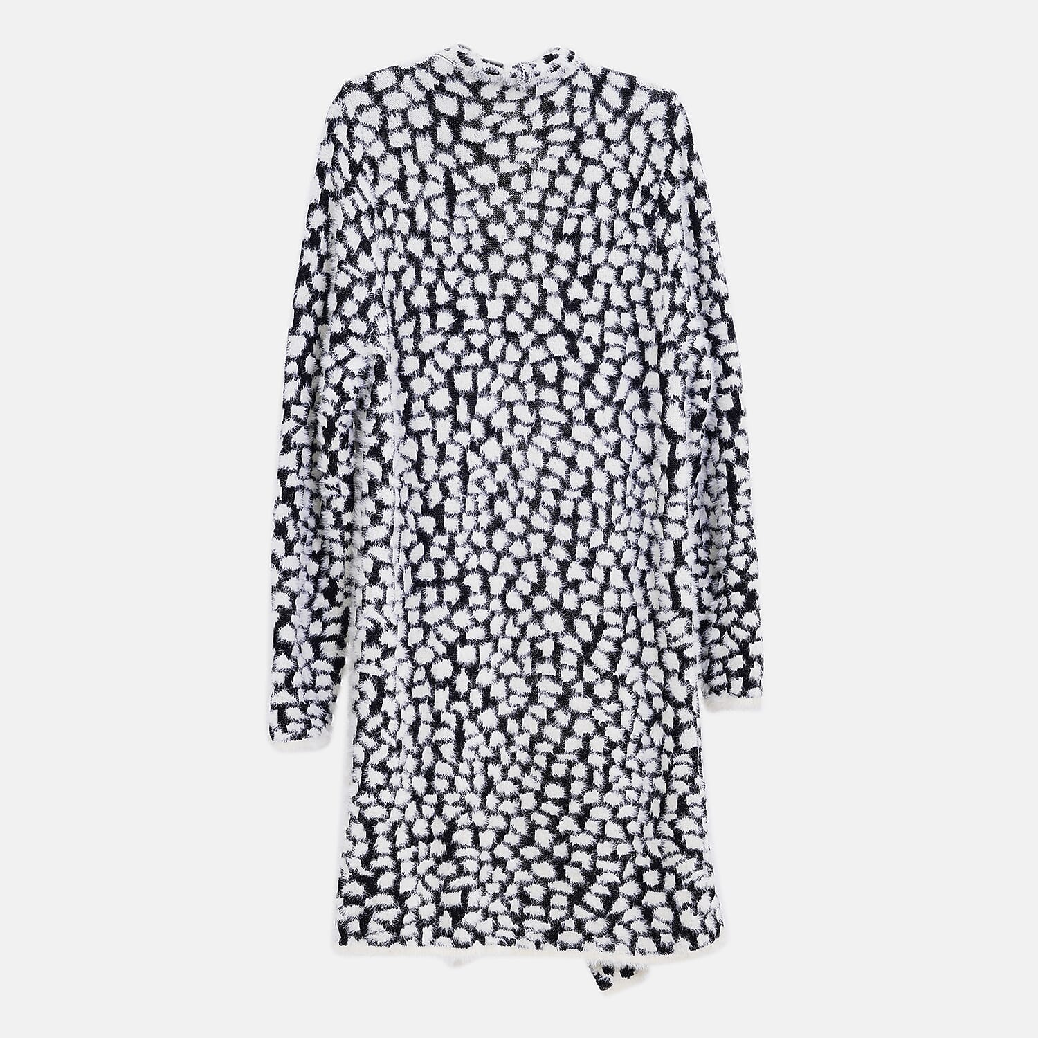 Tamsy Patterned Long Cardigan 7575466 1