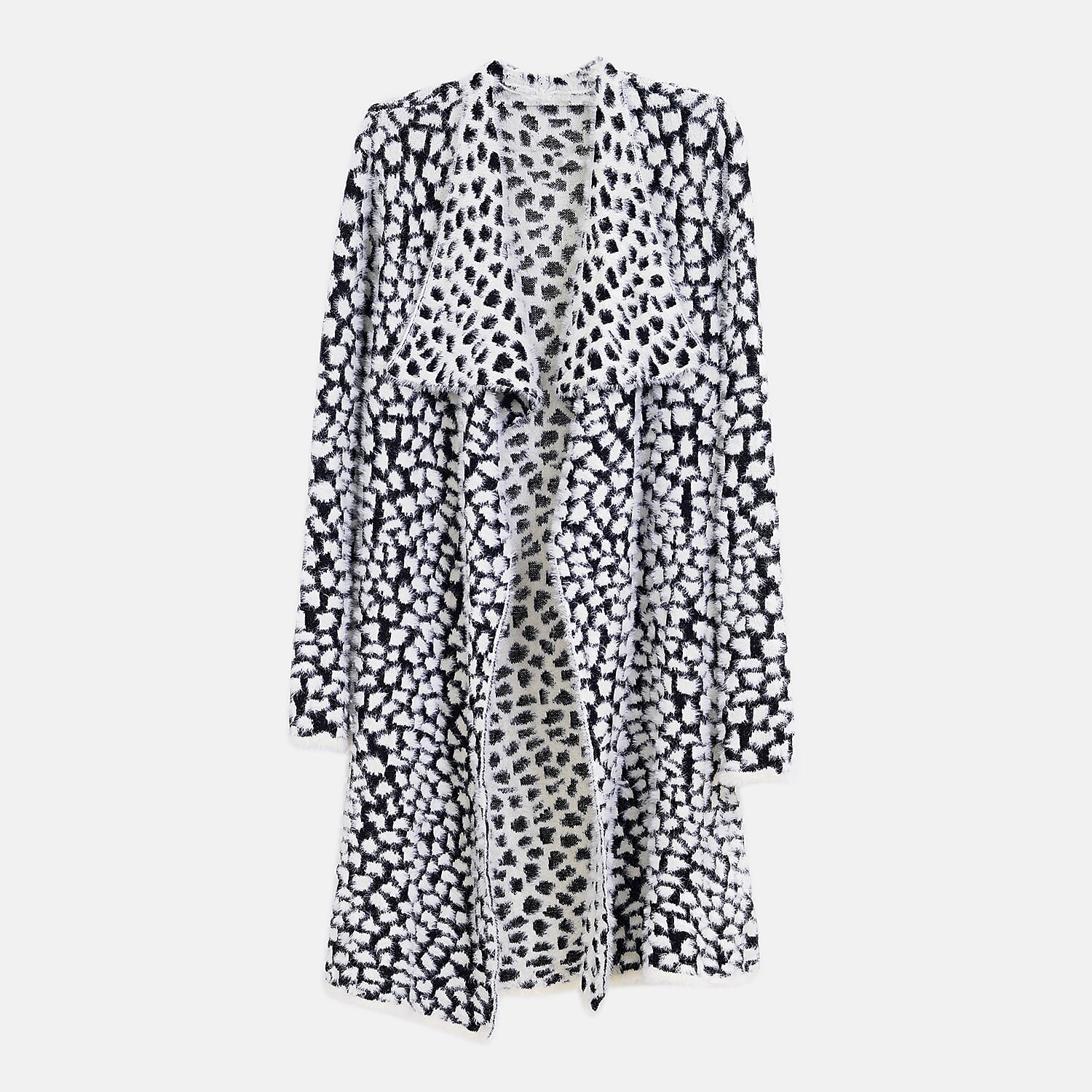 Tamsy Patterned Long Cardigan 7575466 2