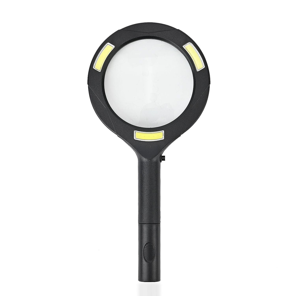 3 COB LED Powered Reading Magnifying Glass Lens 3X Reading (2 AA  Batteries, Not Incl.) - Black 7577214 0