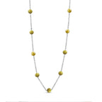 Connemara Marble Station Beads Necklace (Size - 24-2 inch Ext.) 28.12 Ct.