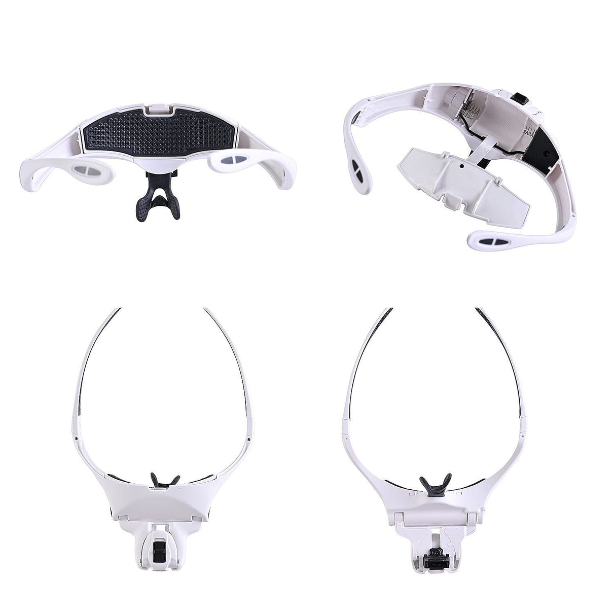 Magnifying Eyeglasses with Five Lenses of Different Magnifications (3XAAA Not Incl.) - White 7580076 3
