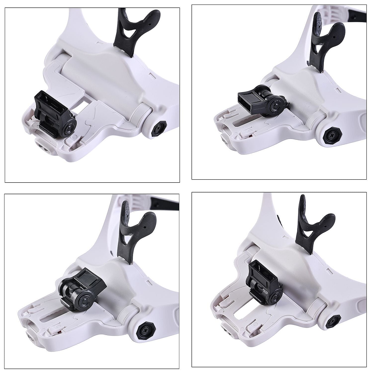 Magnifying Eyeglasses with Five Lenses of Different Magnifications (3XAAA Not Incl.) - White 7580076 5