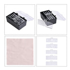 Magnifying Eyeglasses with Five Lenses of Different Magnifications (3XAAA Not Incl.) - White