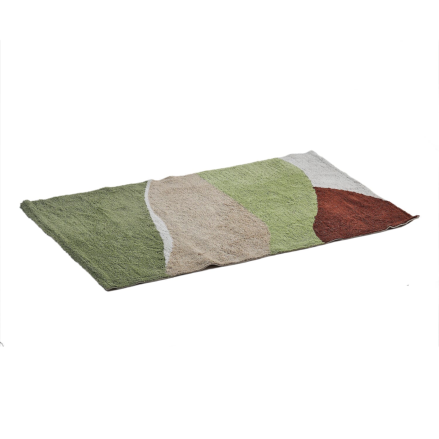 Handmade In India 100% Cotton Tufted Area Rug (Size 152 x 90 cm) - Multi 7592120 5