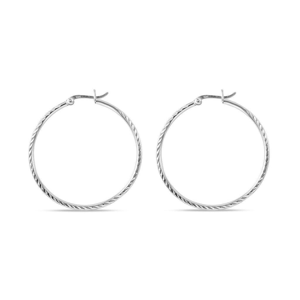 Sterling Silver Hoop Earrings
