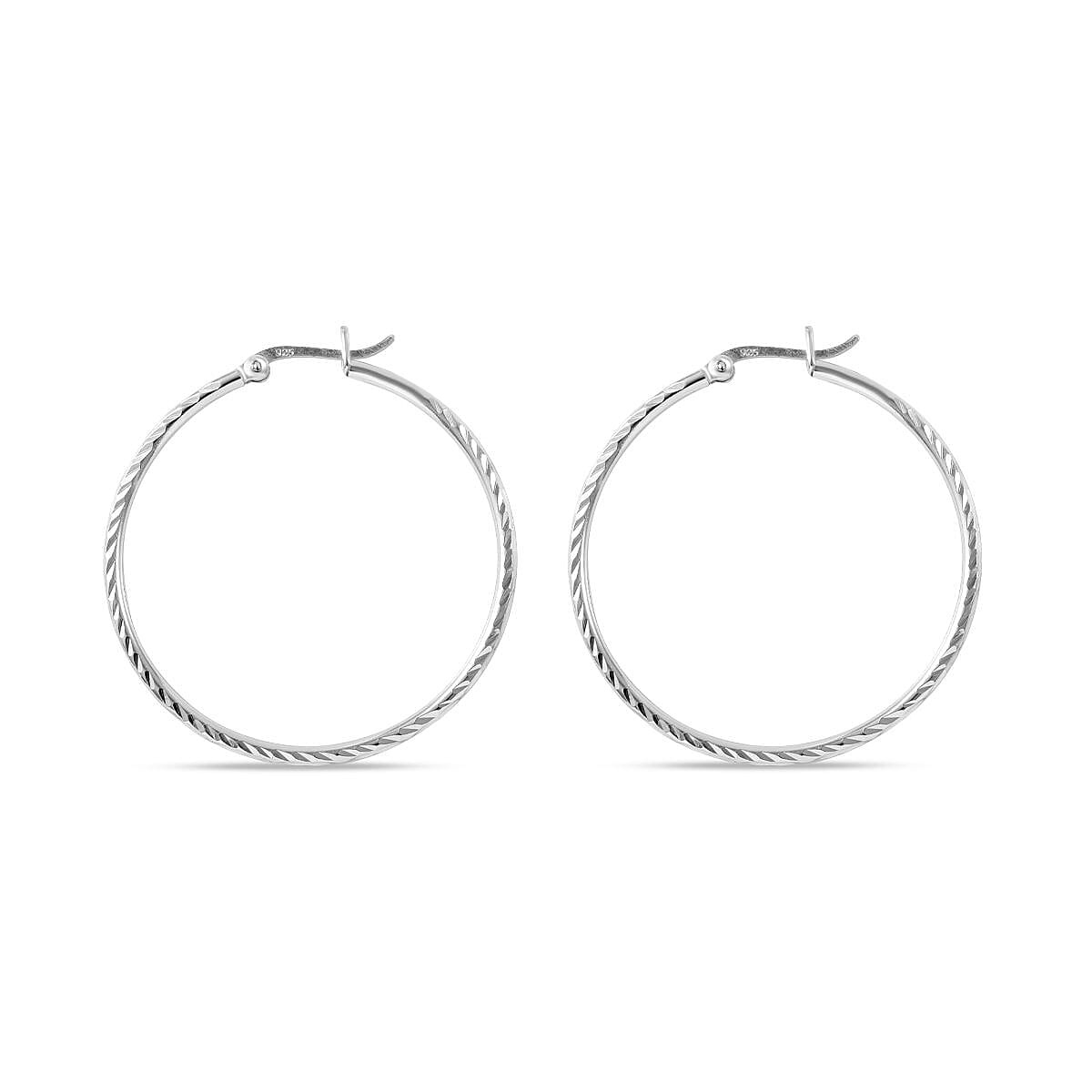 Sterling Silver Round Hoop Earrings 7594765 0