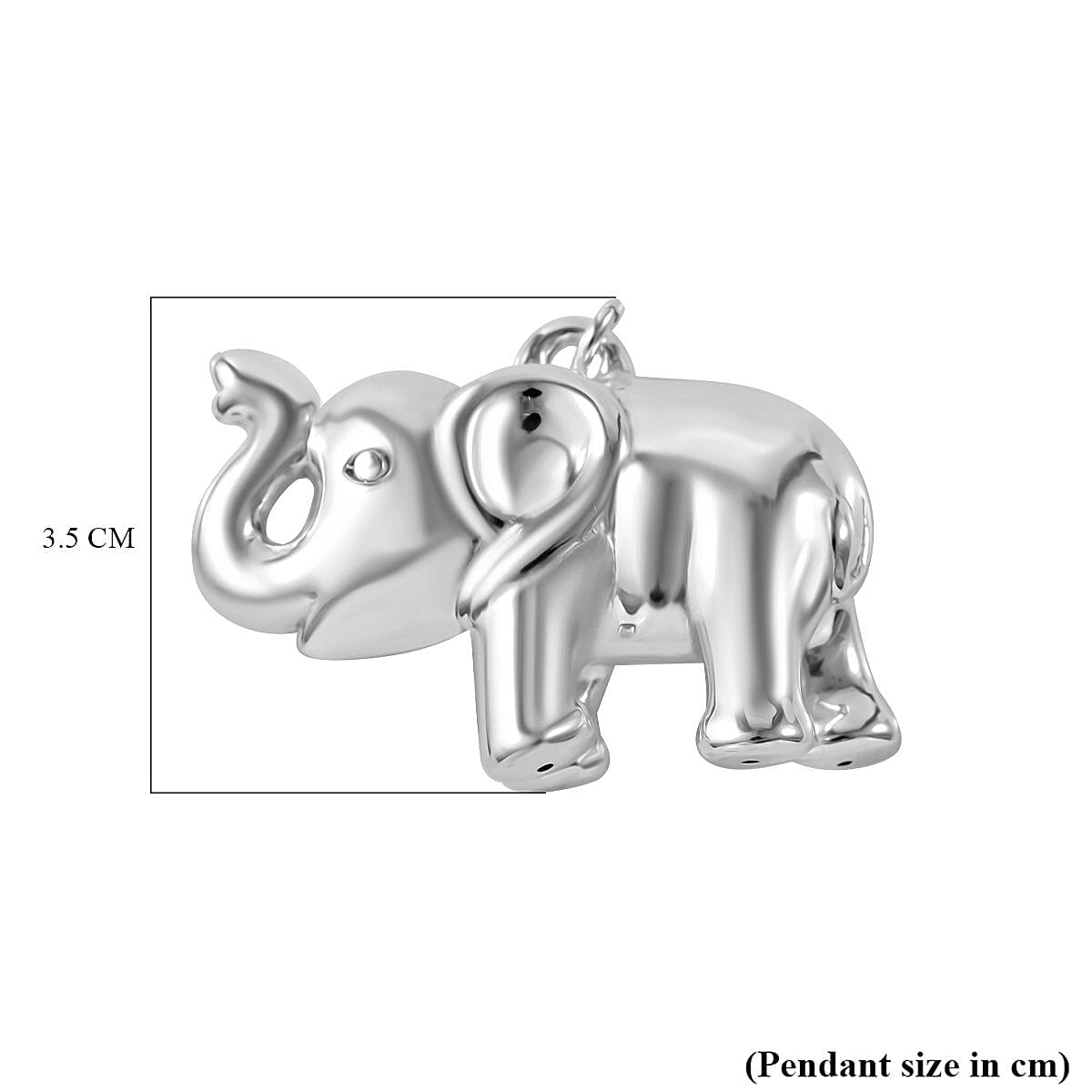 Bangkok Closeout - Sterling Silver Elephant Pendant, Silver Wt 10.00 Gms 7595357 5