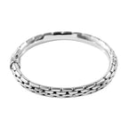 Royal Bali Collection - Bangle (Size-7.5) in Platinum Overlay Sterling Silver, Silver Wt 14.50 GM