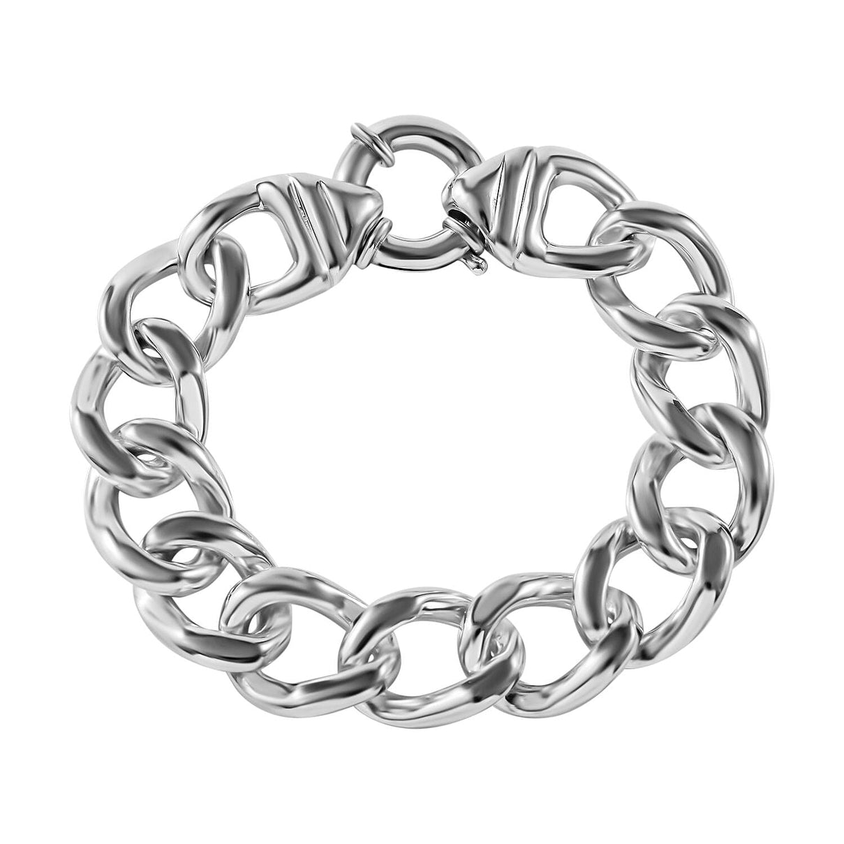 Royal Bali Collection - Sterling Silver Curb Bracelet (Size - 7.5), Silver Wt. 20.90 Gms 7595485 0
