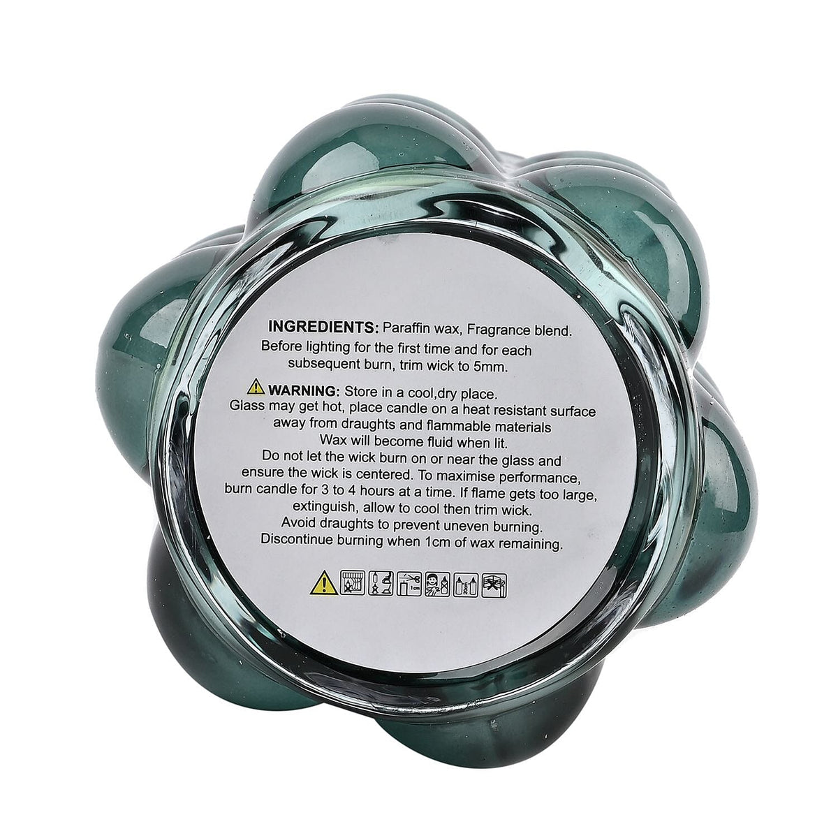 The 5th Season Coloured Glass Aromatherapy Scented Wax Candle (Vanilla) - Green 7601269 2