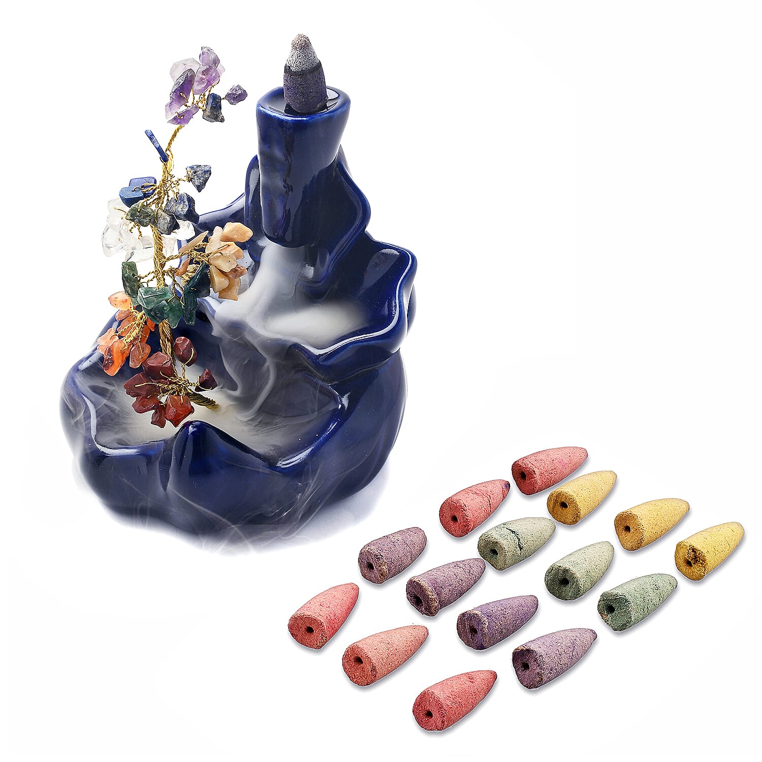 Ceramic Waterfall Incense Burner 7601447 0