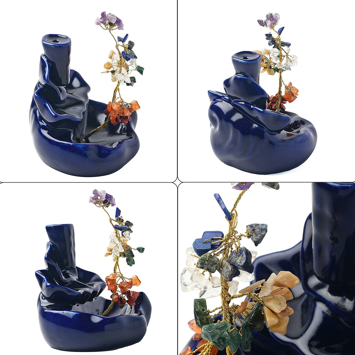 Ceramic Waterfall Incense Burner 7601447 6