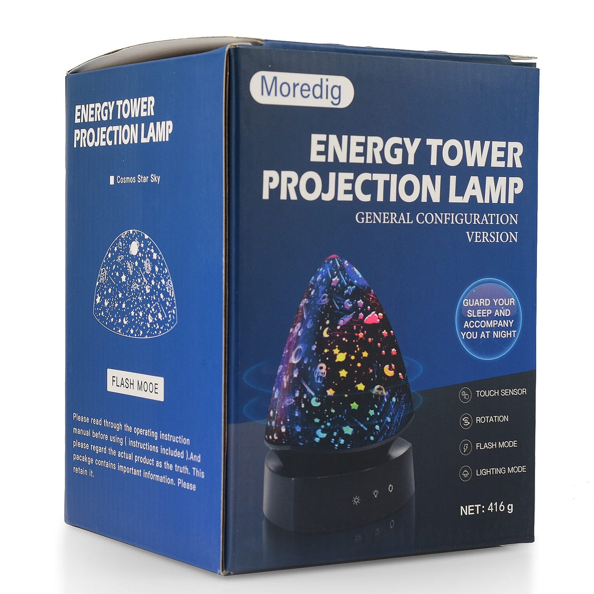 Night Projector Lamp for Kids With 360 Degree Rotation Function - Black - (16x16x12 cm) 7603711 8