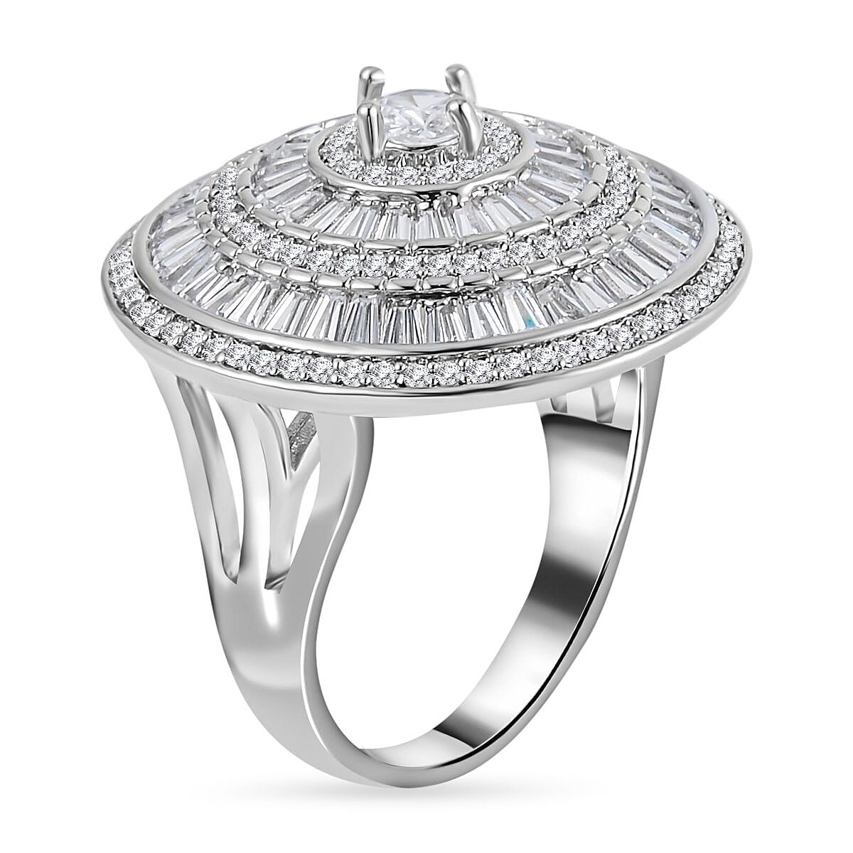 Close Out Deal - Cubic Zirconia Cocktail Ring 7606630 3