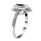 Royal Bali - Abalone Shell Turtle Ring in Sterling Silver