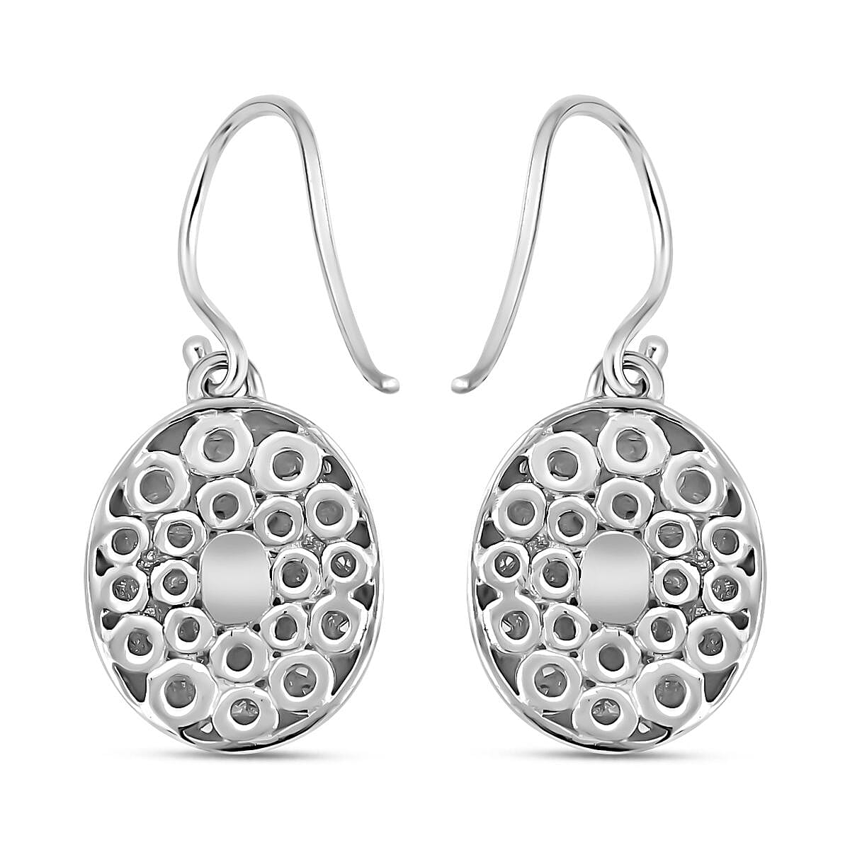 Royal Bali Collection- Sterling Silver Dangle Pebble Earrings 7620828 4