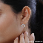 Royal Bali Collection- Sterling Silver Dragon Snake Earrings, Silver Wt. 7.55 Gms.