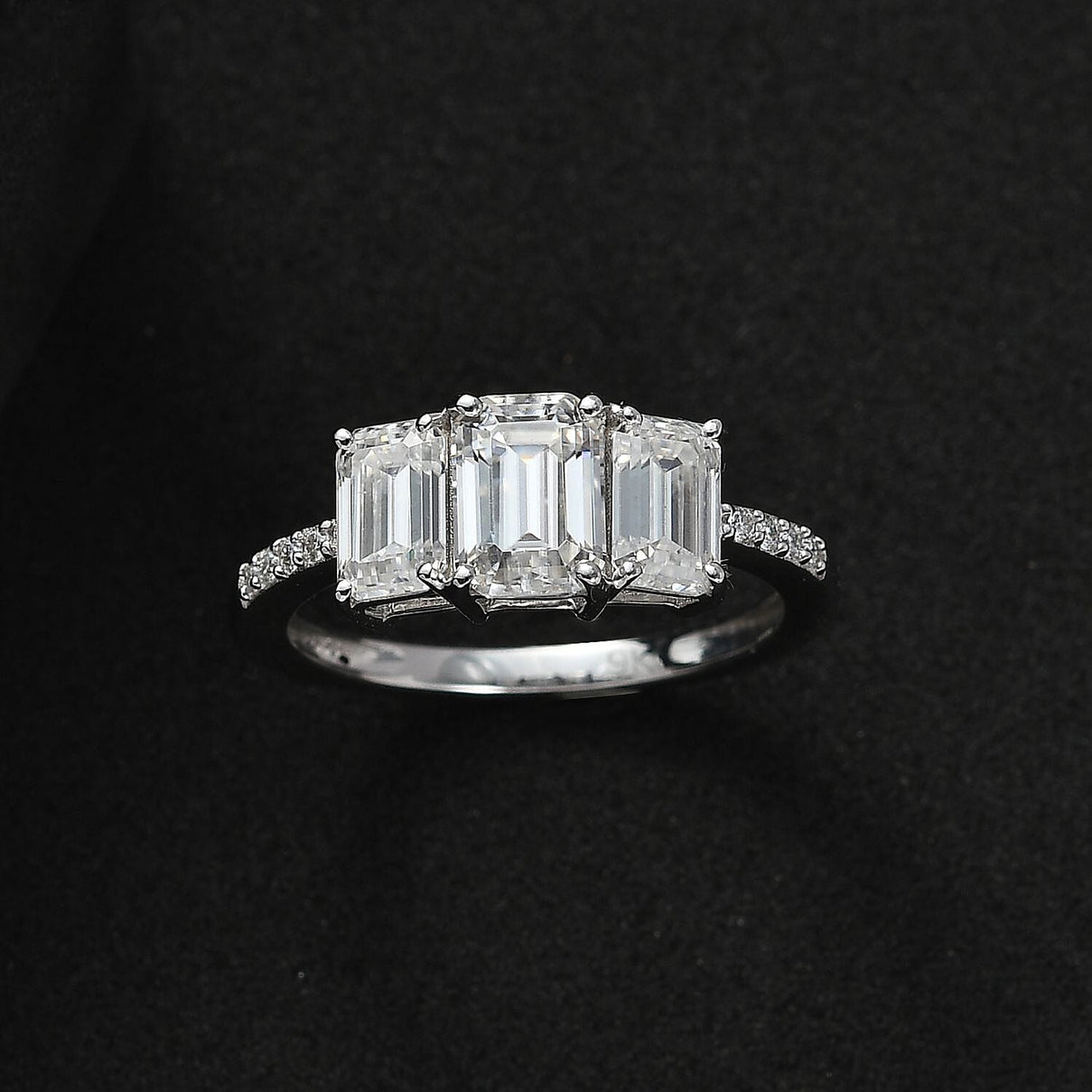 9K White Gold Moissanite Ring 2.27 Ct. 7621457 2