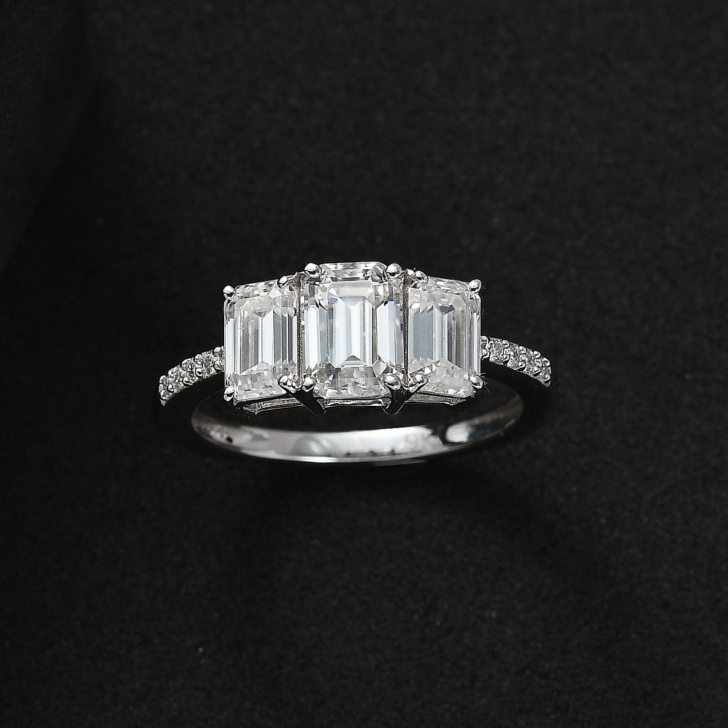9K White Gold Moissanite Ring 2.27 Ct. 7621457 2