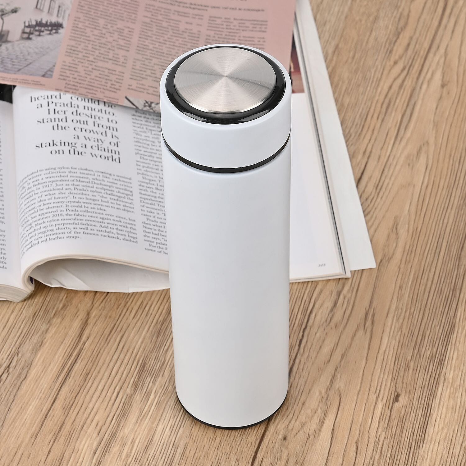 Hot - Cold Flasks with Tea Infuser Vacuum 500ml - White 7622924 1