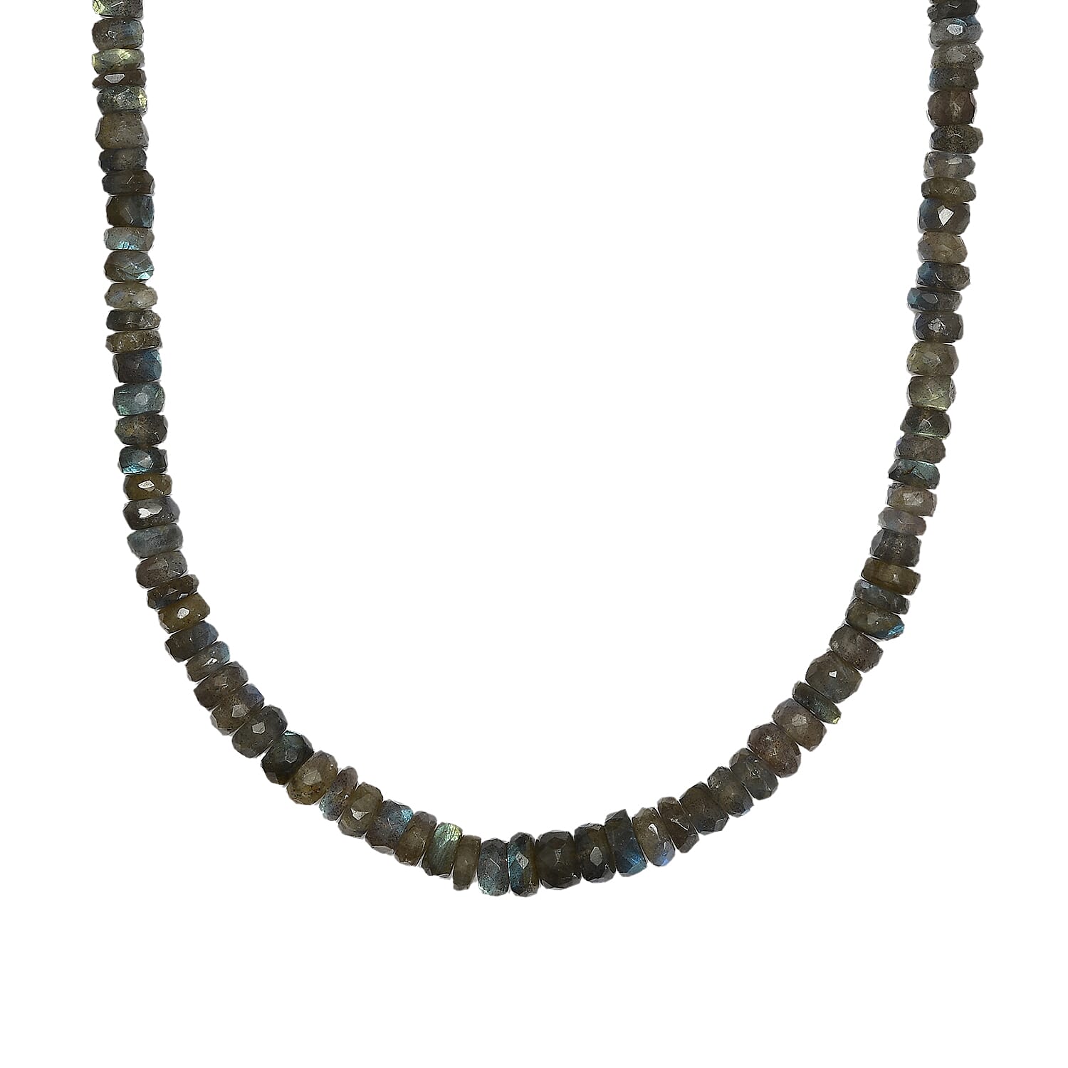 Labradorite Beads Necklace (Size - 30) Sterling Silver 600.00 ct 600.000 Ct. 7627212 0