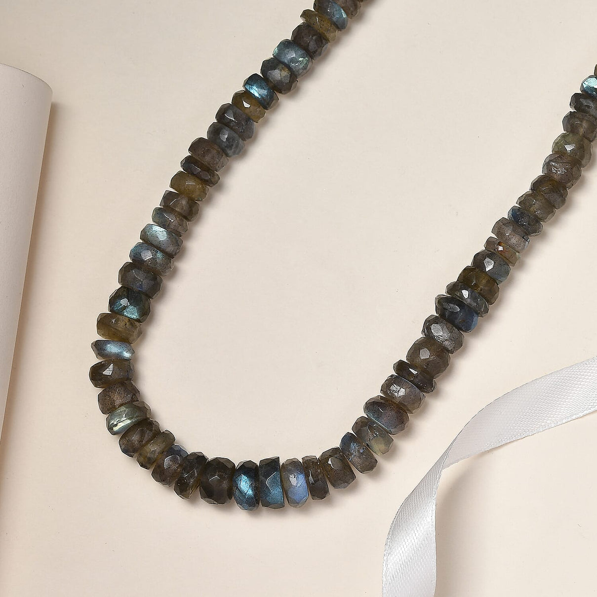 Labradorite Beads Necklace (Size - 30) Sterling Silver 600.00 ct 600.000 Ct. 7627212 2
