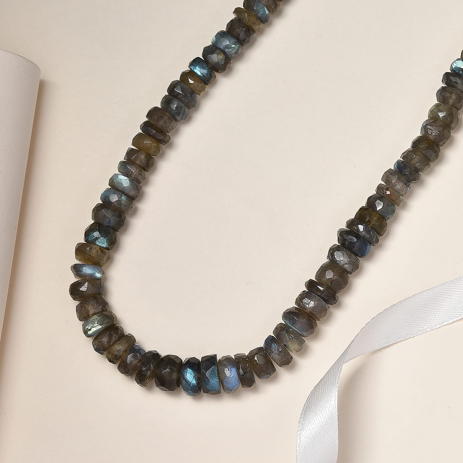 Labradorite Beads Necklace (Size - 30) Sterling Silver 600.00 ct 600.000 Ct. 7627212 2